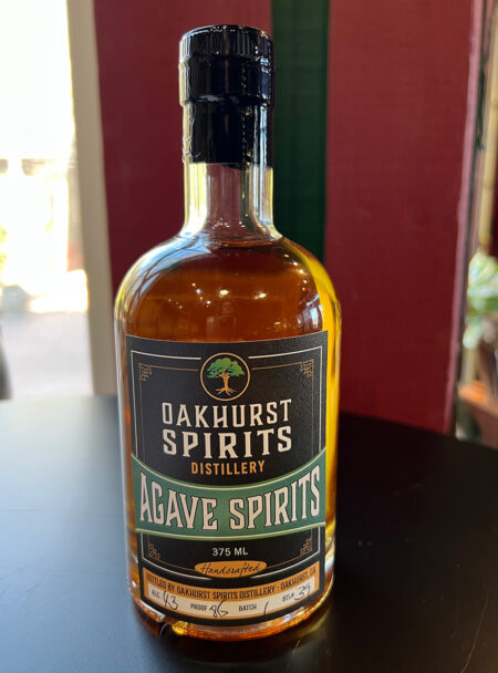 Bottle of Oakhurst Spirits Agave