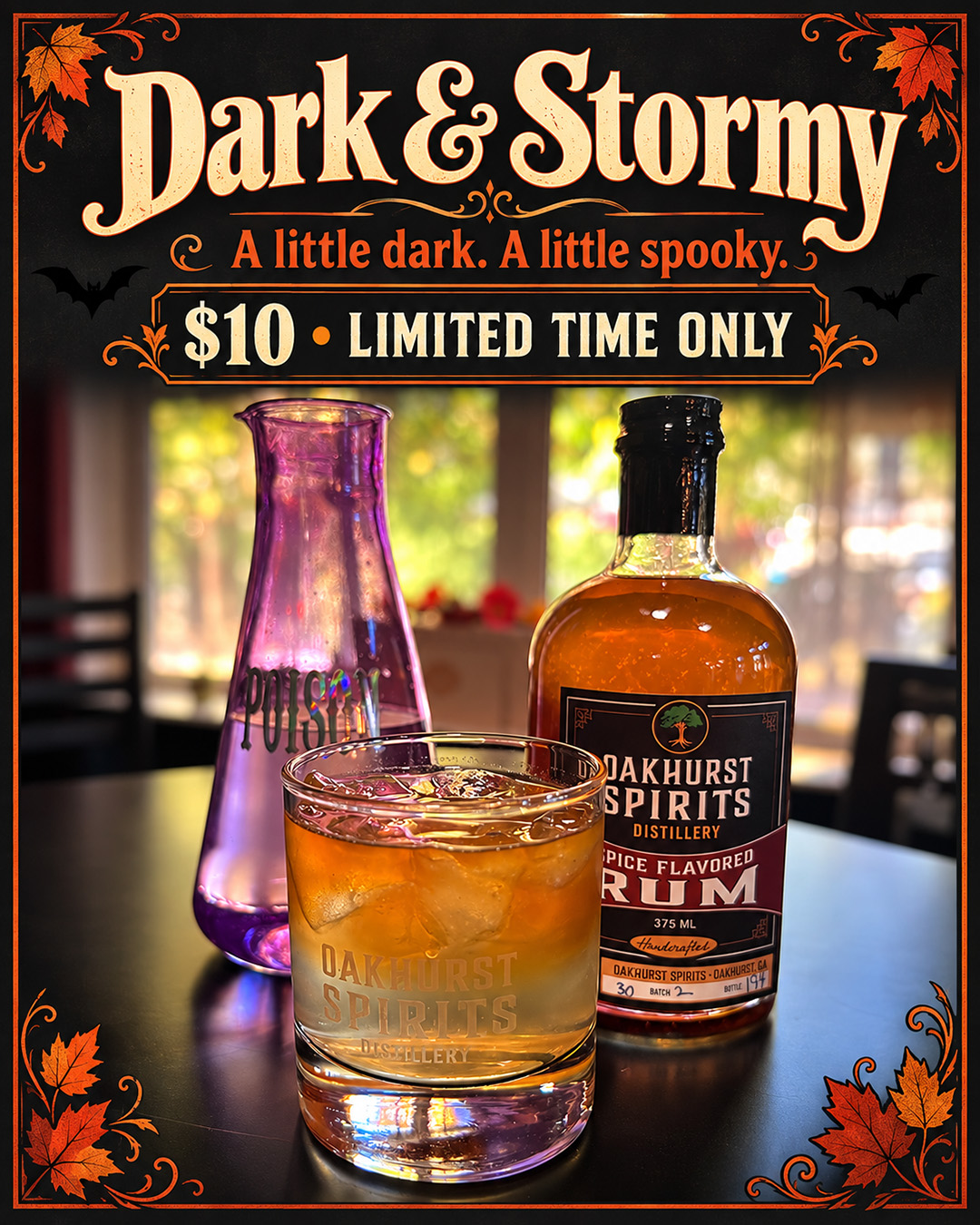Dark & STormy Cocktail Special - limited time only